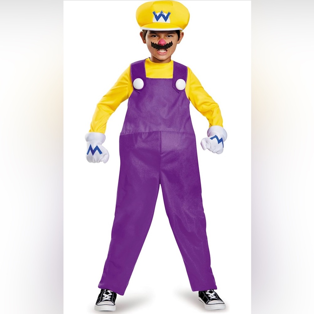 NEW Wario Halloween costume Boys M 8-10